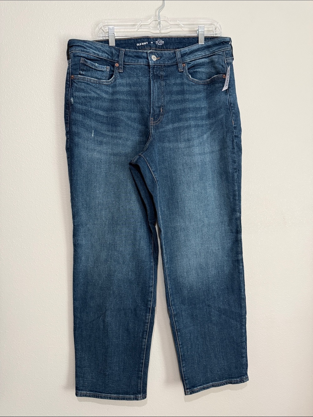 Old Navy Women's Dark Blue High-Rise OG Loose Jeans